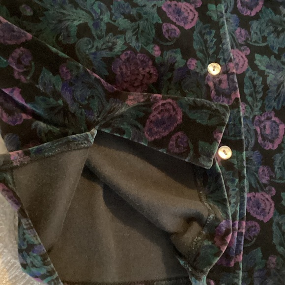 Talbots Multicolor Velvet Shirt - Picture 4 of 9